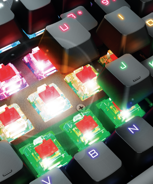 Teclado Mecánico Gamer Trust Mazz Mech Gxt 863 Red Switch