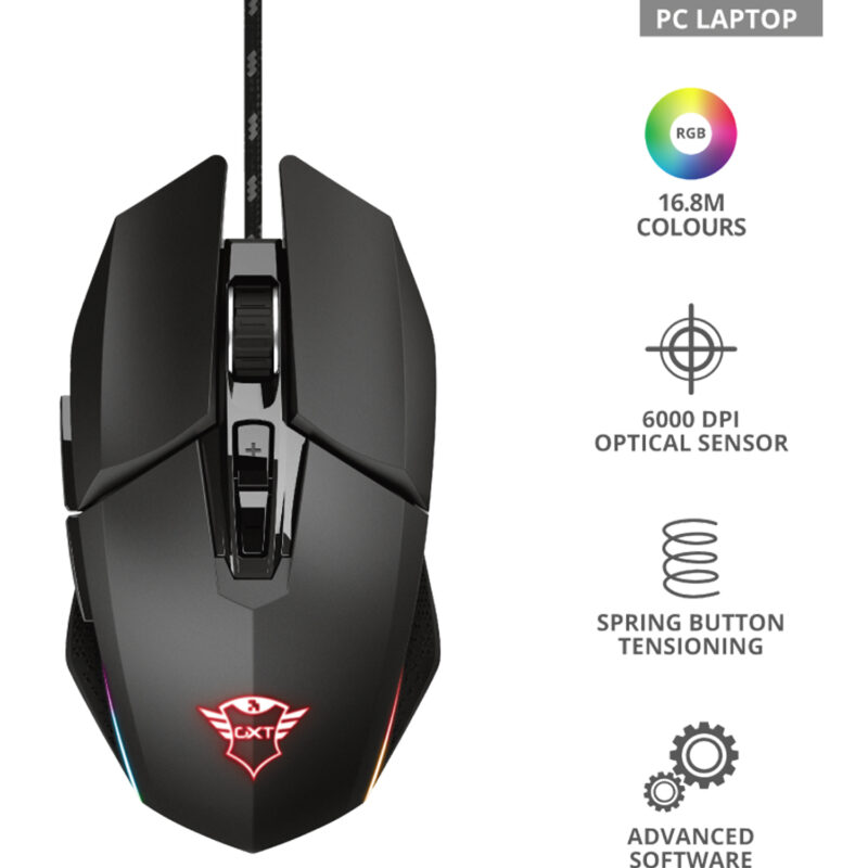 Mouse Gamer Trust GXT950 Idon RGB