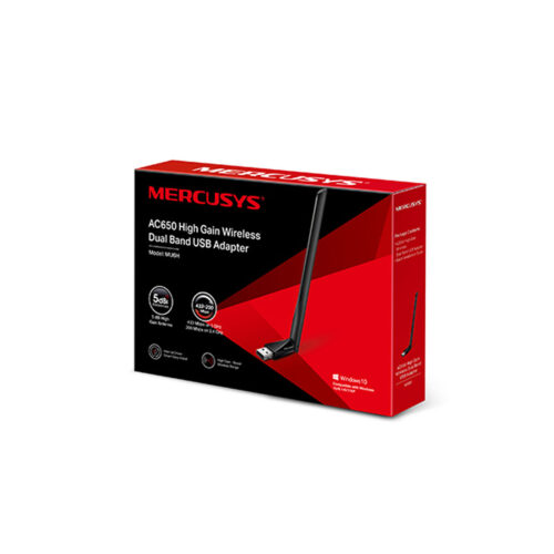 Placa Wifi Red USB Mercusys Mu6h AC650 Dual Band