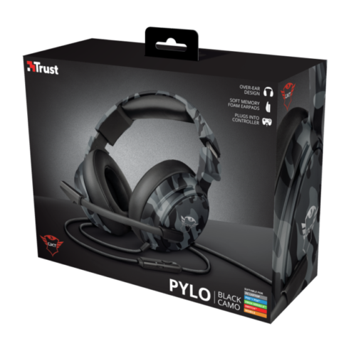 Auriculares Gamer Trust GX T433K Pylo Camuflados