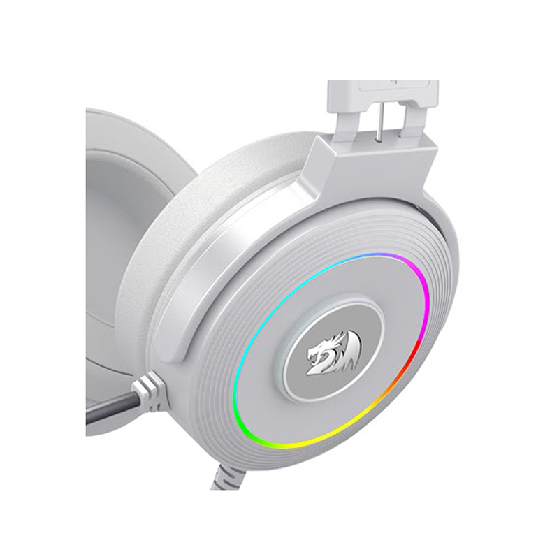 Redragon Lamia 2 H320 RGB Cuffie Gaming USB Con Microfono – Suono Virtuale 7.1, Supporto Da Tavolo Incluso, Illuminazione Rotante, Archetto Metallico