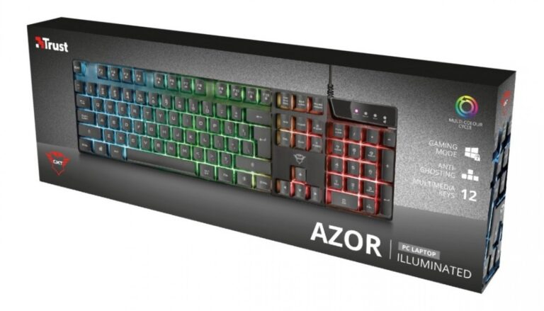 Teclado Gamer Trust Azor Gxt 835 / Idioma Ingles - Imagen 6