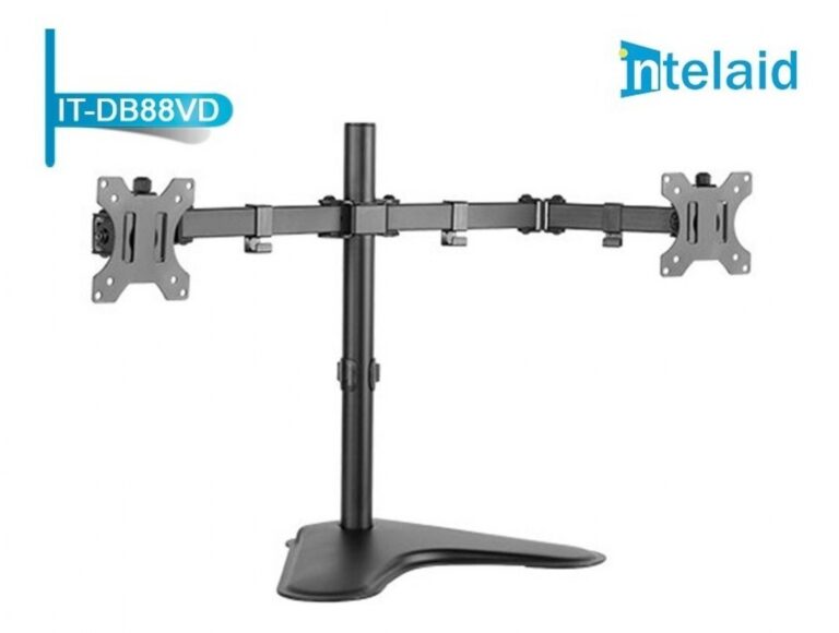 Soporte Intelaid De Escritorio Doble Monitor Con Base 13/32 Max 8Kg It-Db88Vd - Imagen 6