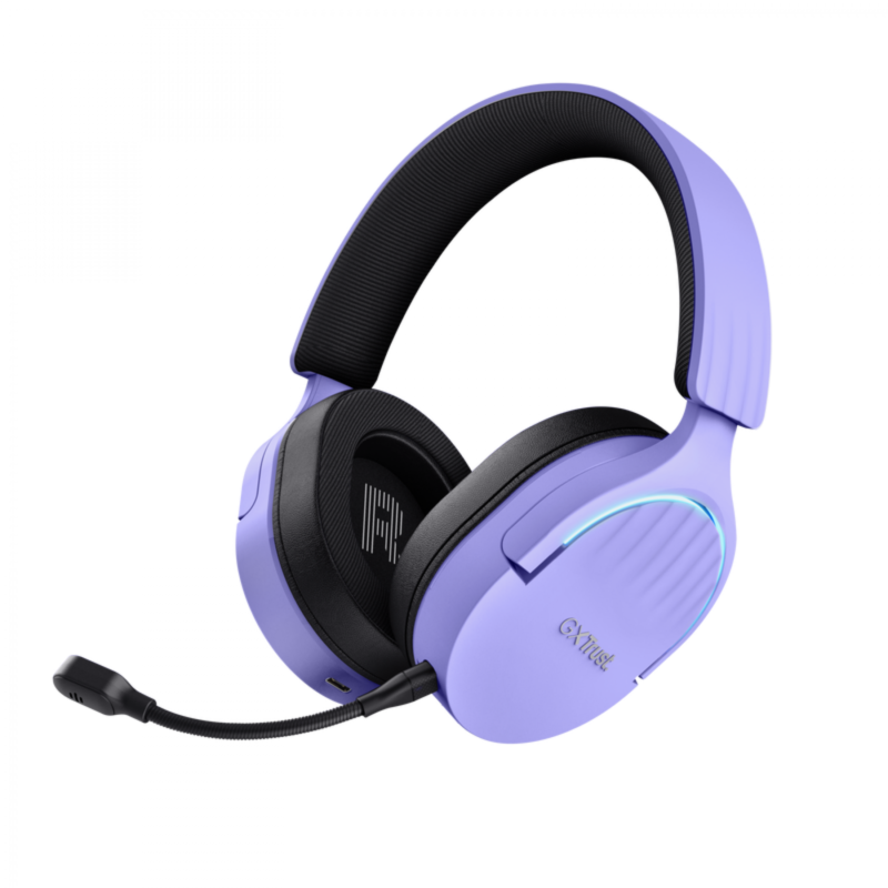 Auricular Gamer Trust Fayzo Wireless Purple Gxt491P - Imagen 6