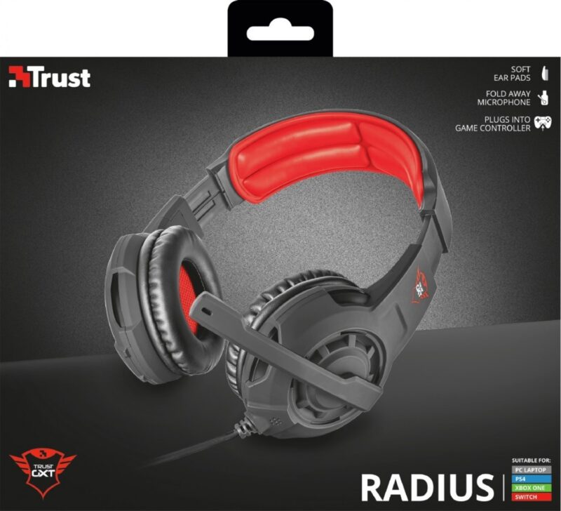 Auricular Gamer Trust Radius Gxt310 Black - Imagen 4