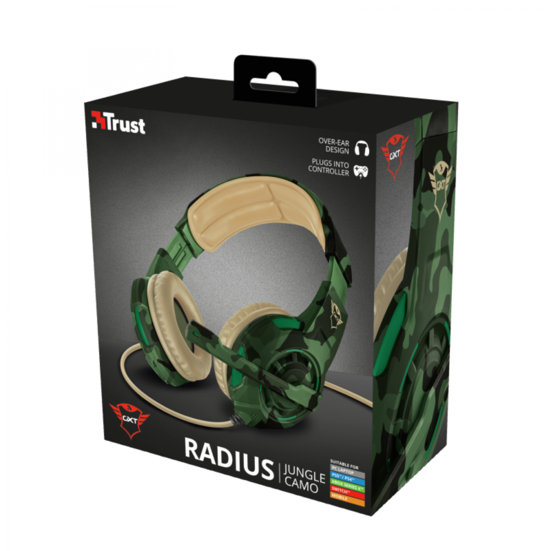 Auricular Gamer Trust Radius Gxt310C Jungle - Imagen 3