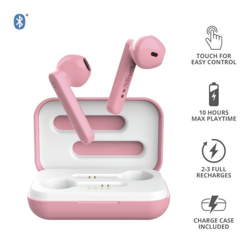 Auricular Trust Primo Touch Bt Pink - Imagen 11