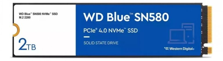 Disco Ssd M.2 2Tb Wd Blue Sn580 Nvme