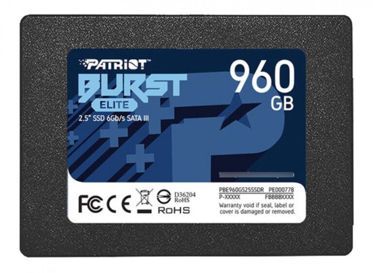 Disco Ssd Patriot Burst Elite Solid 960 Gb Sata3 Pe000778 - Imagen 3