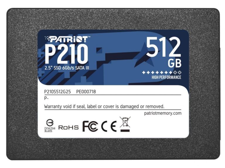 Disco Ssd Patriot P210 Solid 512Gb Sata3 - Imagen 2