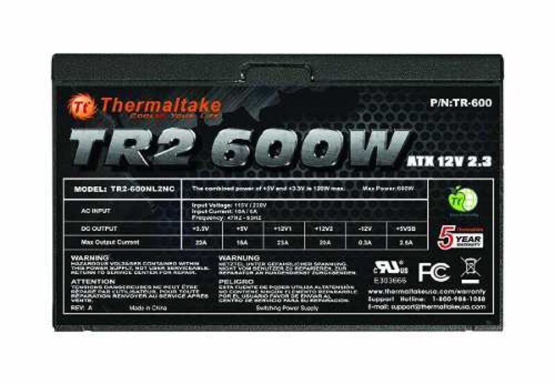 Fuente Gamer Thermaltake Tr2 600W - Imagen 8
