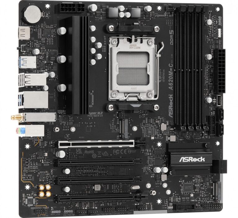 Mother Asrock (Am5) A620M-C R2.0 Ddr5 Wifi (Bulk) - Imagen 4