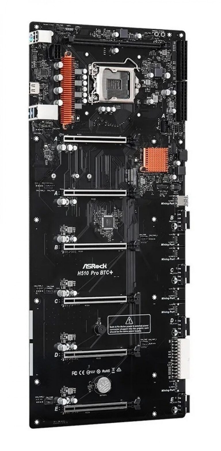 Mother Asrock (Lga1200) H510 Pro Btc+ Mineria Pci-Ex6 - Imagen 4
