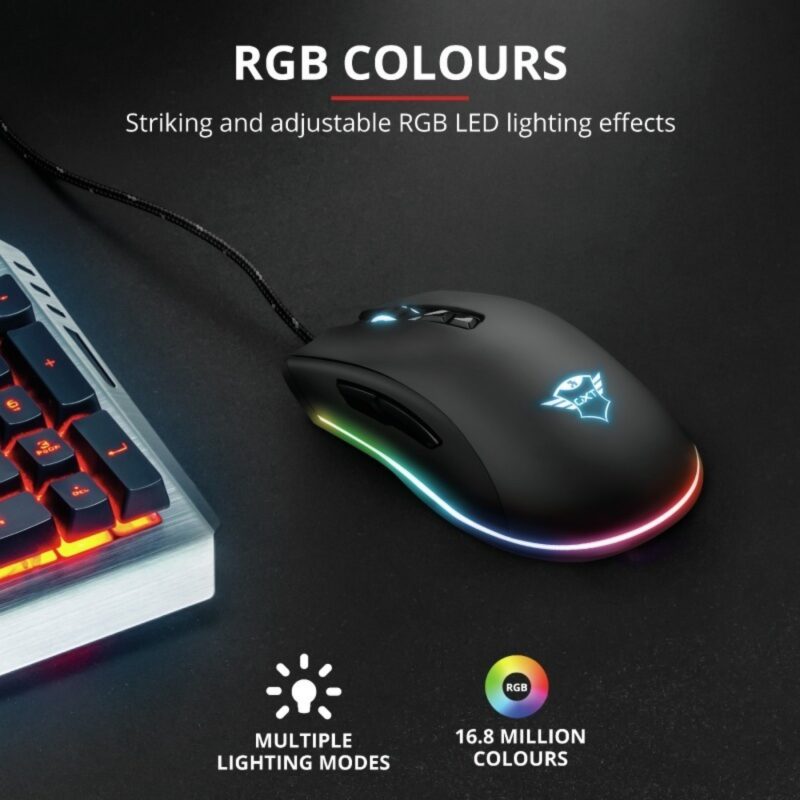 Mouse Gamer Trust Qudos Rgb Gxt900 - Imagen 4
