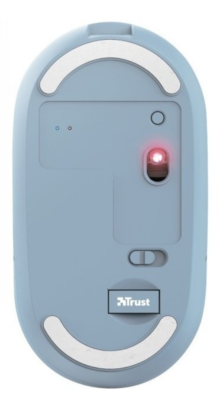 Mouse Trust Puck Wrl Rchrgable Blue - Imagen 5