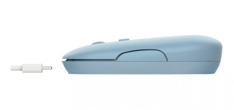 Mouse Trust Puck Wrl Rchrgable Blue - Imagen 3