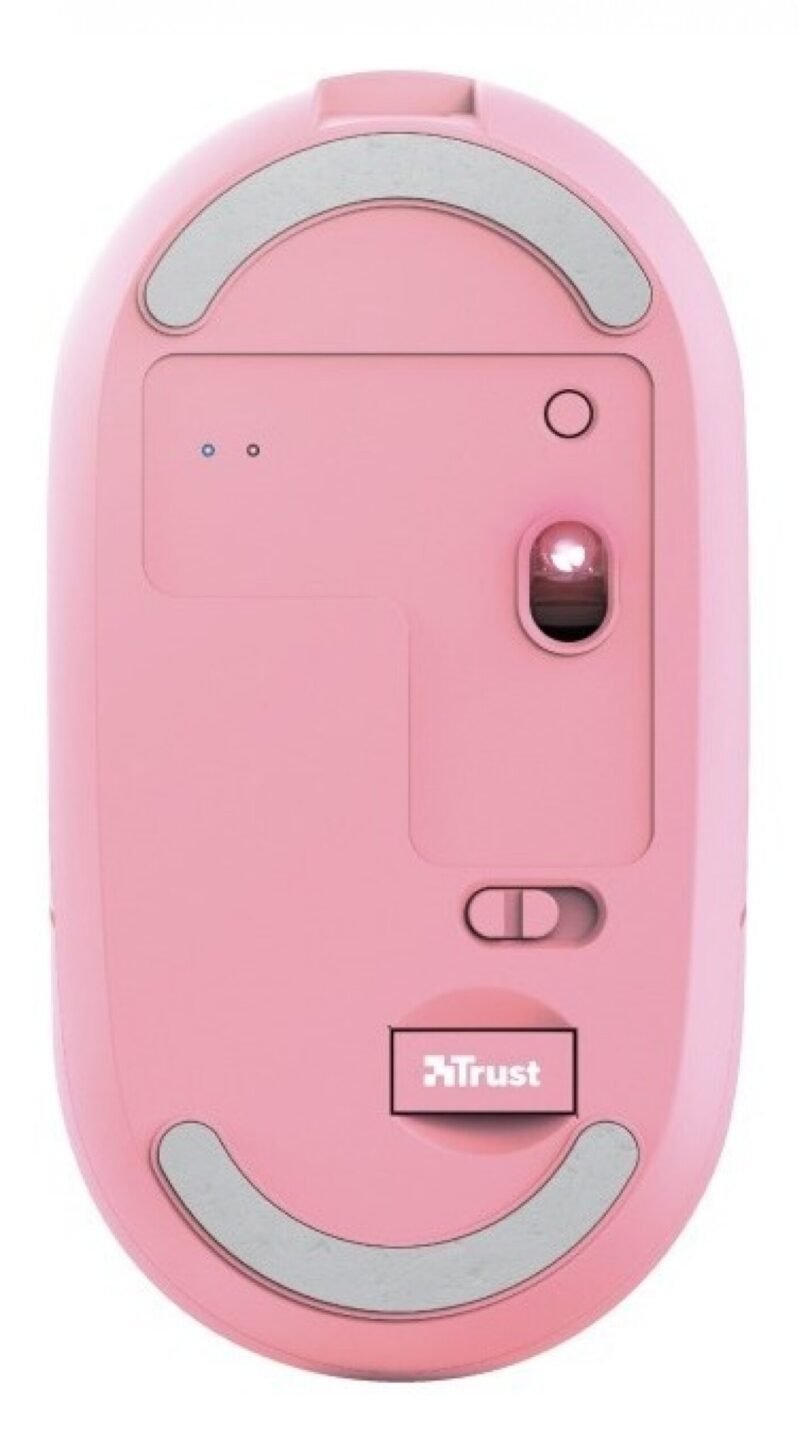 Mouse Trust Puck Wrl Rchrgable Pink - Imagen 3