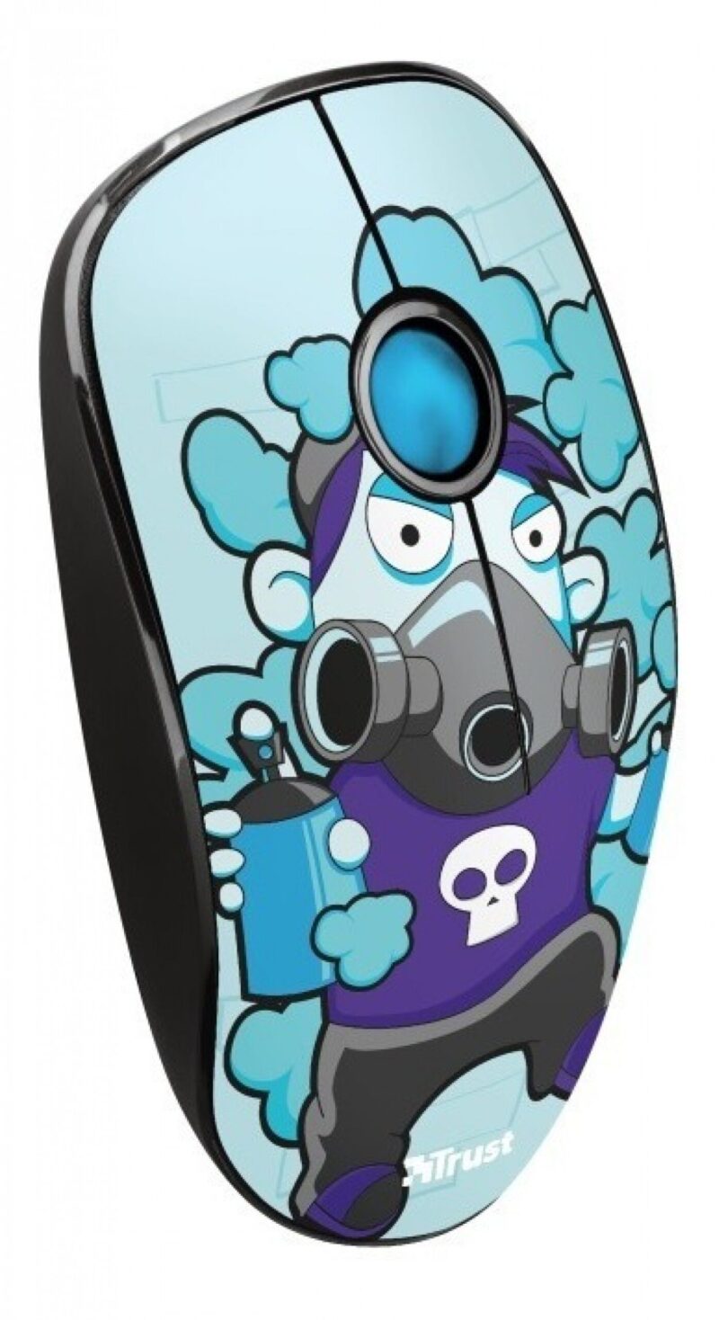 Mouse Trust Sketch Silent Wireless Blue - Imagen 4