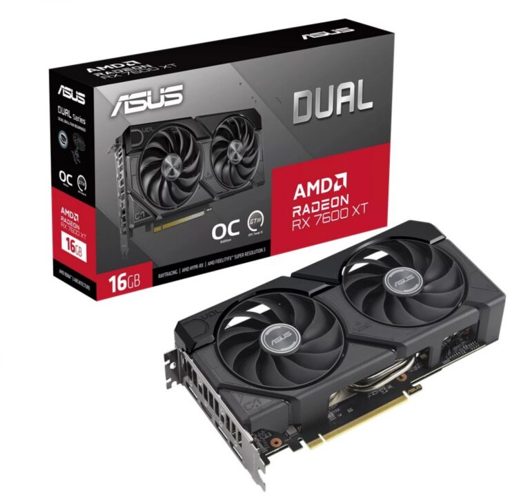 Placa De Video Asus Dual Rx 7600 Xt O 16 Gb