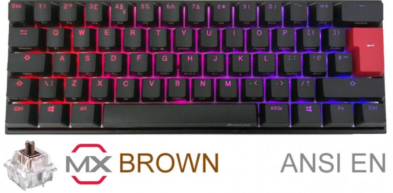 Teclado Gamer Ducky Mecha Mini Rgb Cherry Brown Rgb Pbt Double-Shot 60 - Imagen 9