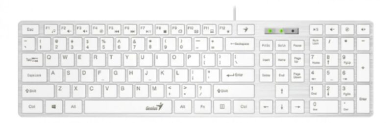Teclado Genius Slimstar 126 White Usb - Imagen 2