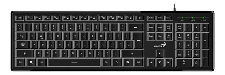 Teclado Genius Slimstar 820 Retroiluminado Black Usb - Imagen 4