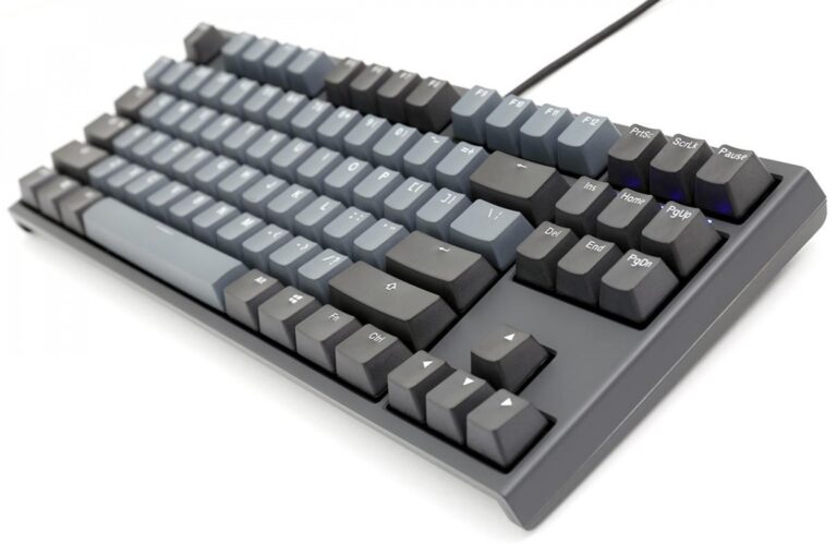Teclado Mecanico Ducky One 2 Tkl Skyline Teclas Gris Oscuro Interruptor Rojo Ingles Pbt Doble Disparo Sin Costuras Estuche Gris Sin Led - Imagen 9