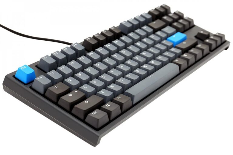 Teclado Mecanico Ducky One 2 Tkl Skyline Teclas Gris Oscuro Interruptor Rojo Ingles Pbt Doble Disparo Sin Costuras Estuche Gris Sin Led - Imagen 5
