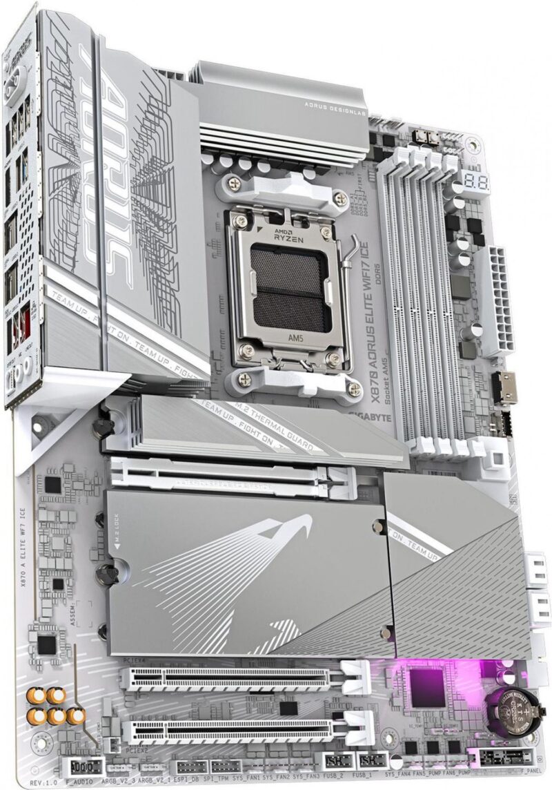 Mother Gigabyte (Am5) X870 A Elite Wf7 Ice - Imagen 4