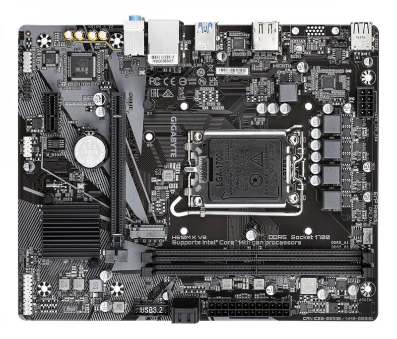 Mother Gigabyte (Lga1700) H610M K V2 - Imagen 5