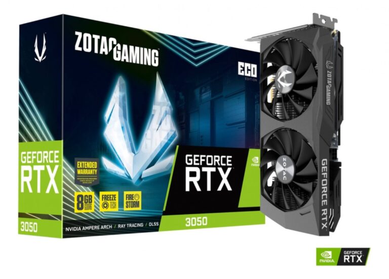 Placa De Video Zotac Rtx 3050 Eco 8Gb Ddr6