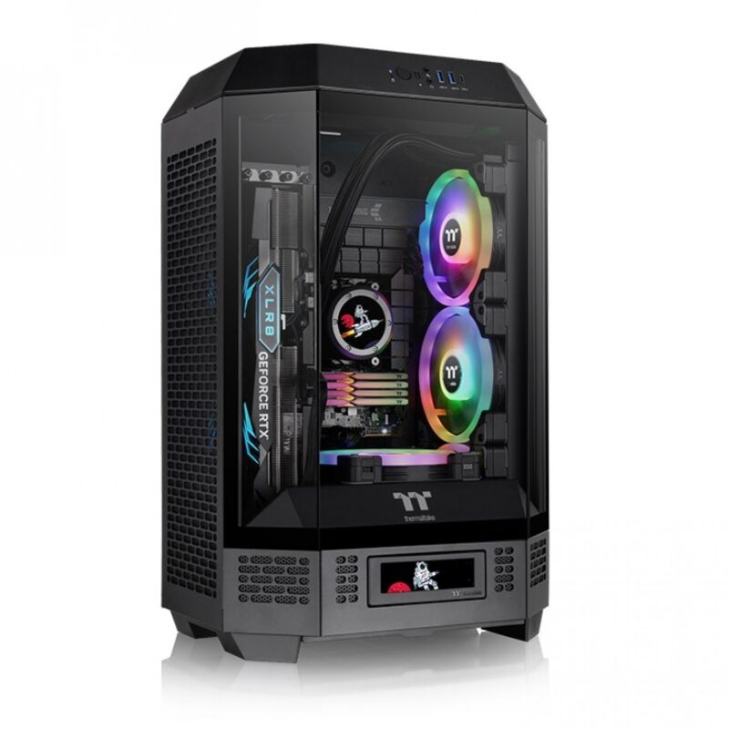 Gabinete Thermaltake The Tower 300 Black Tempered Glass