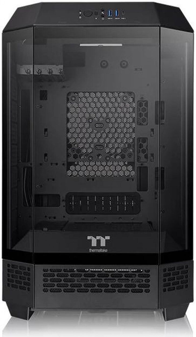 Gabinete Thermaltake The Tower 300 Black Tempered Glass - Imagen 3