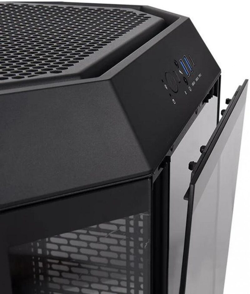 Gabinete Thermaltake The Tower 300 Black Tempered Glass - Imagen 6