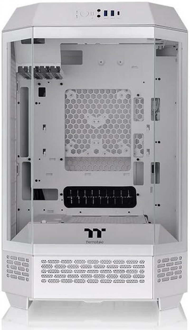 Gabinete Thermaltake The Tower 300 Snow White Tempered Glass Metal Panel - Imagen 4