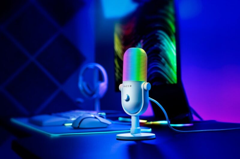 Microfono Razer Seiren V3 Chroma White - Imagen 4