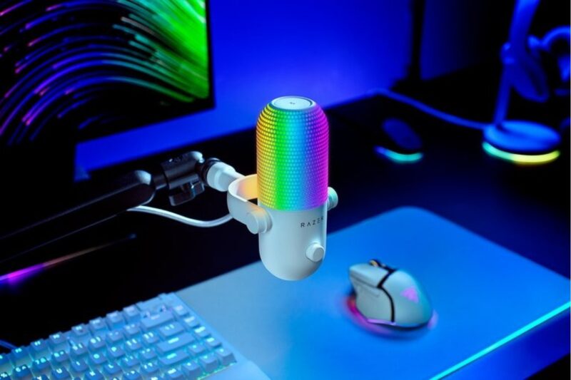 Microfono Razer Seiren V3 Chroma White - Imagen 3