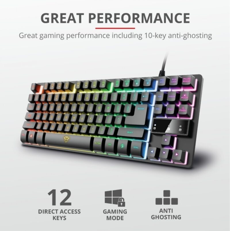 Teclado Trust Thado Tkl Es Gxt833 - Imagen 5