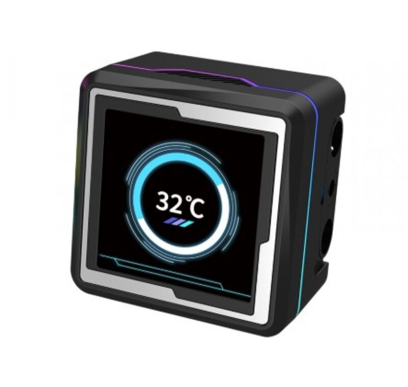 Water Cooler Raidmax Cpu Lm360 Argb With Animation Display Black - Imagen 4