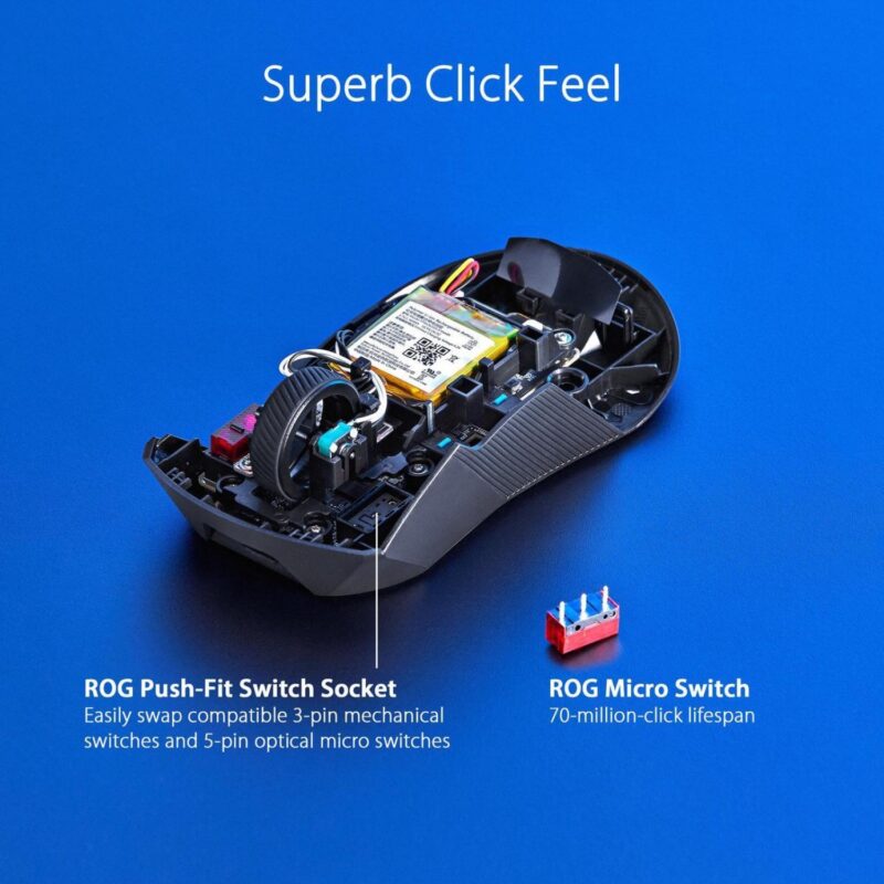 Mouse Asus P711 Rog Giii Wl Aimpoint Black - Imagen 4