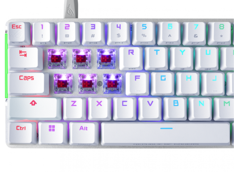 Teclado Asus M602 Falchion Nx Mechanical White - Imagen 2
