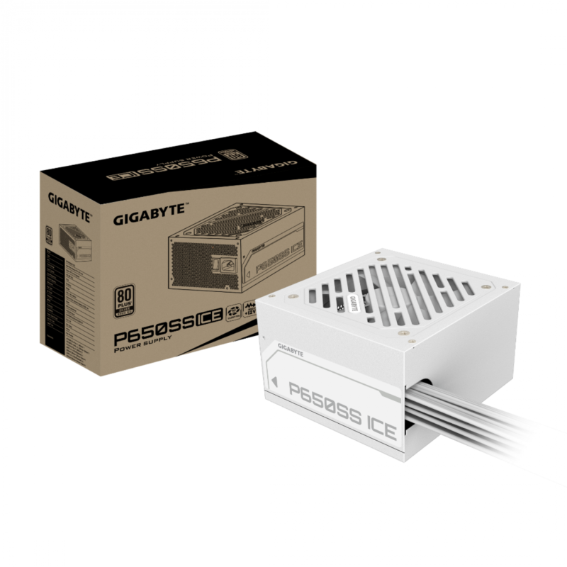 Fuente Gamer Gigabyte 650W Ice 80 Plus Silver Atx 3.0 White