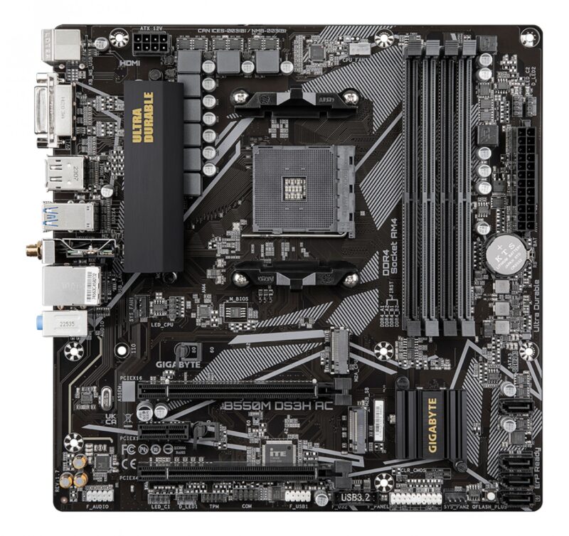 Mother Gigabyte (Am4) B550M Ds3H Ac 1.7 - Imagen 3