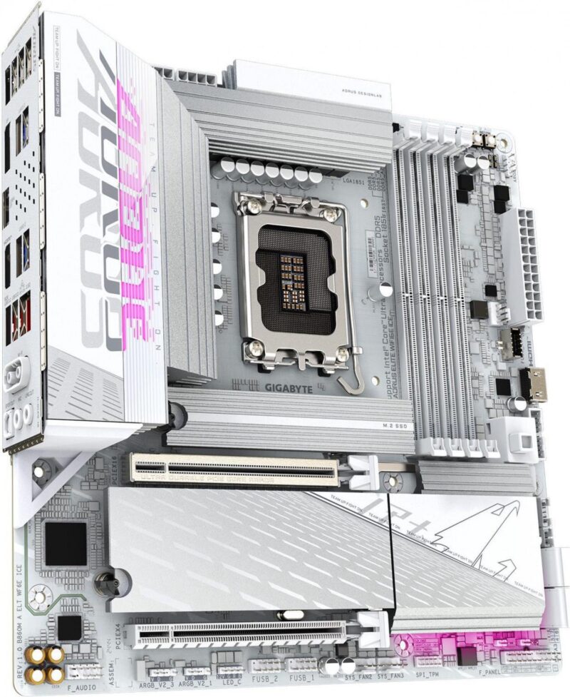 Mother Gigabyte (Lga 1851) B860M A Elt Wf6E Ice 1.0 - Imagen 4