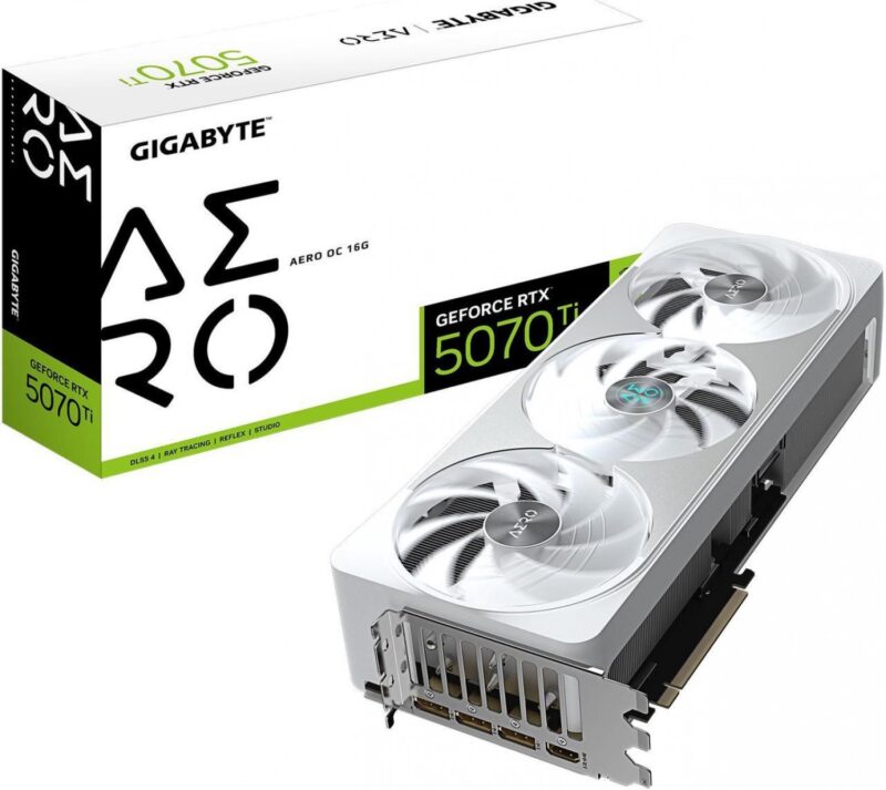 Placa De Video Gigabyte Rtx 5070Ti  Aero Oc 16Gb