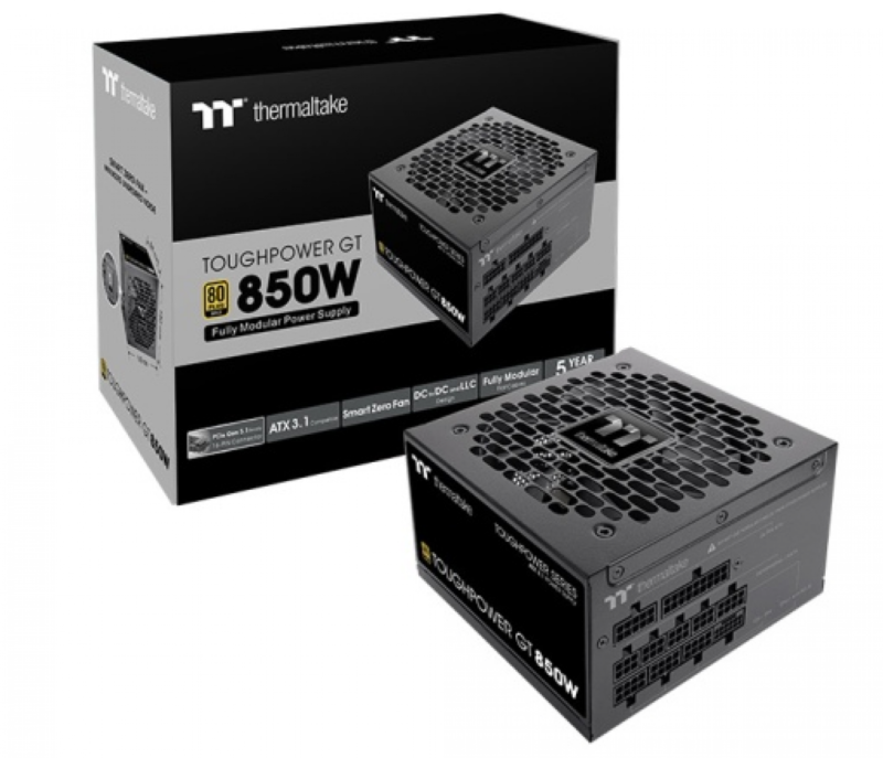Fuente Gamer Thermaltake Tp Gt 850W Analog 80 Plus Gold