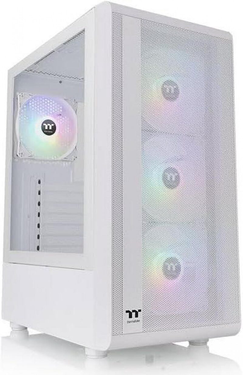 Gabinete Thermaltake S200 Plus Tg Argb Snow White Tempered Glass