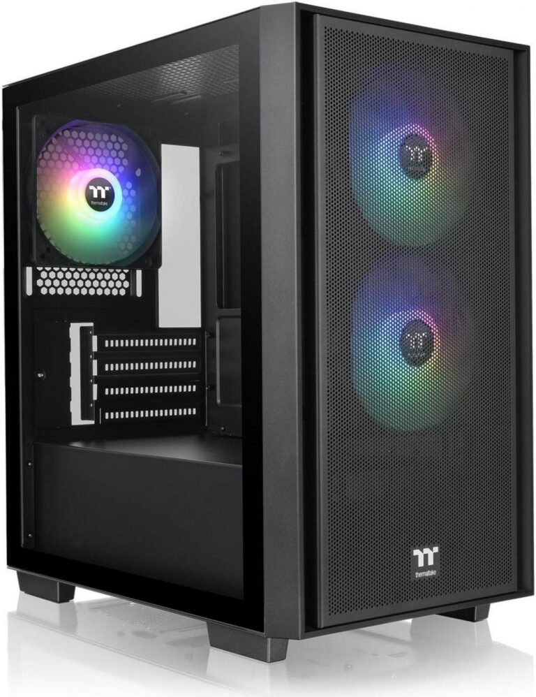 Gabinete Gamer Thermaltake Versa H16 Tg Argb Black Temp Glass - Imagen 2