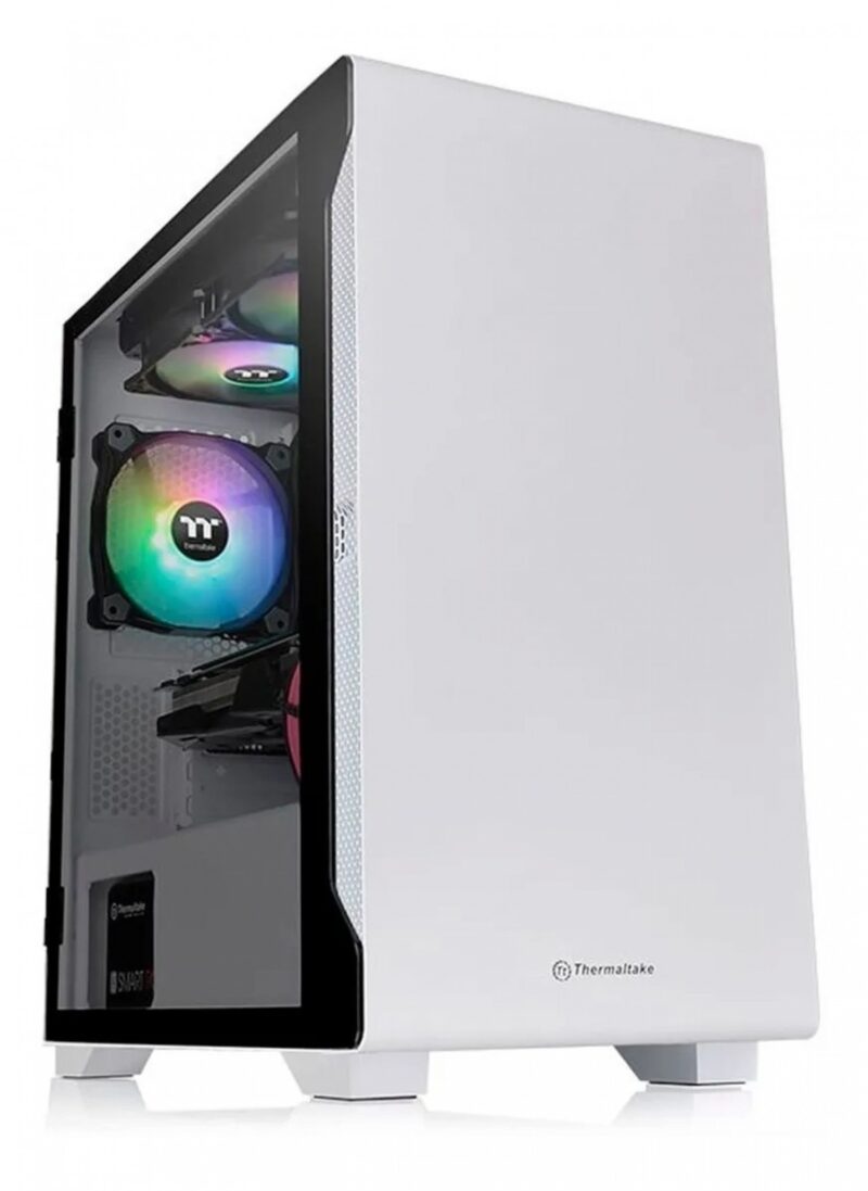 Gabinete Thermaltake S100 Tg Snow White Tempered Glass - Imagen 3