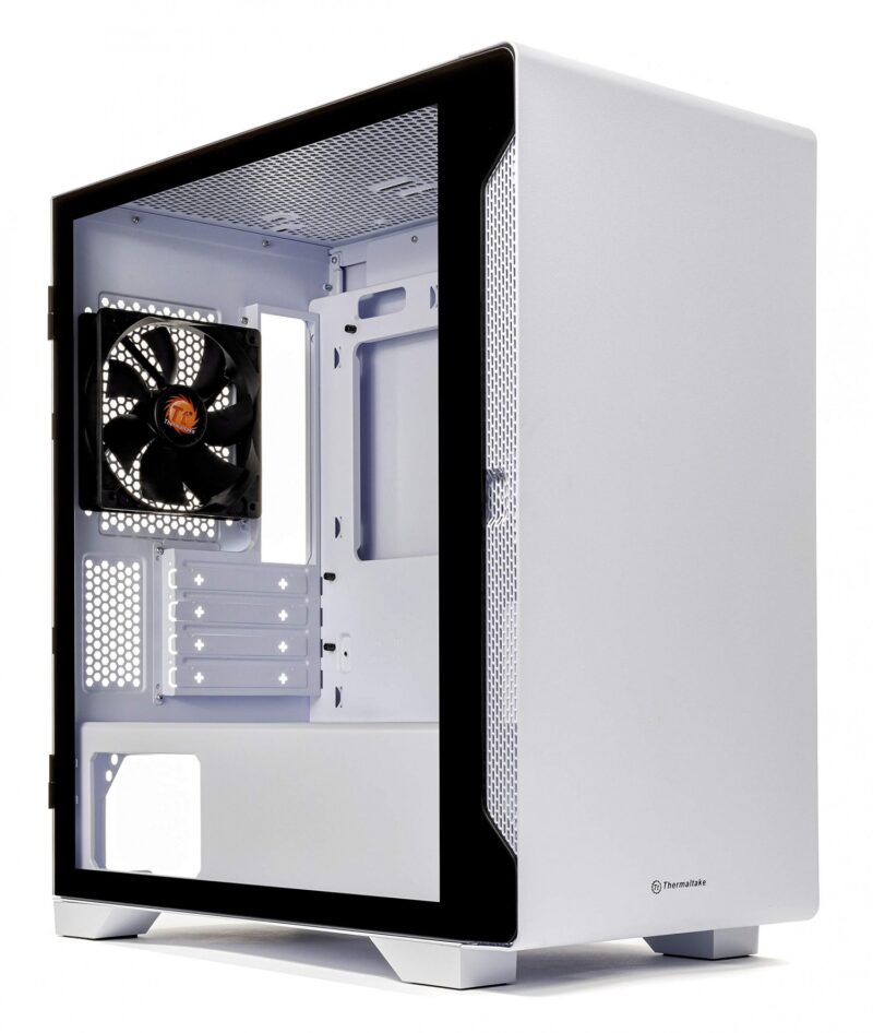 Gabinete Thermaltake S100 Tg Snow White Tempered Glass - Imagen 2